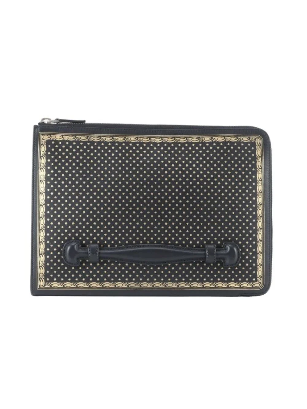 Gucci Sega Collaboration Guccy Print Leather Business Clutch